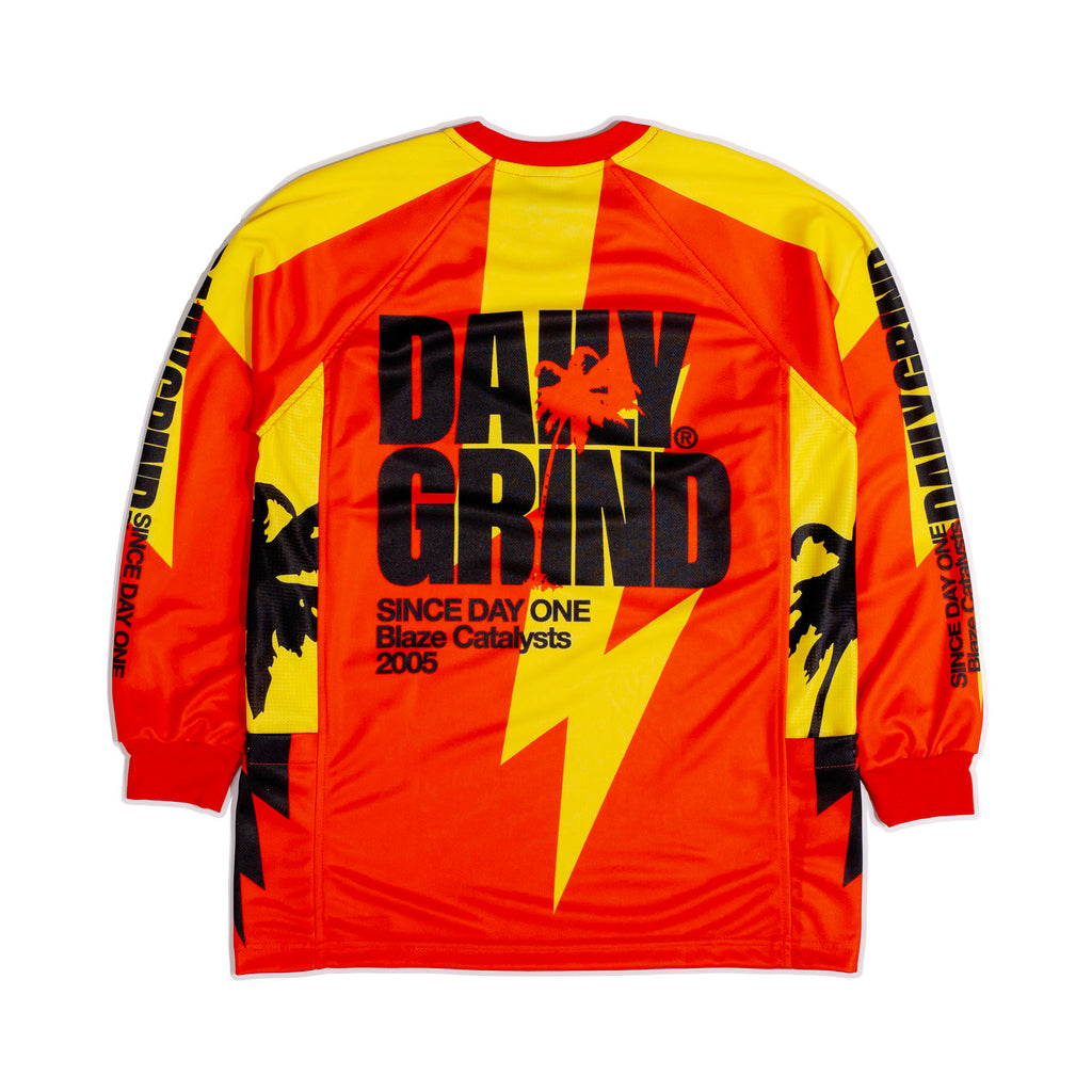 DAILY GRIND BLAZE RIDING JERSEY W/SIDE SWIFT POCKET YELLOW