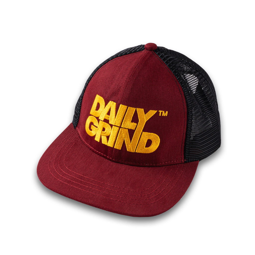 DAILY GRIND MAIN TRUCKER CAP MAROON