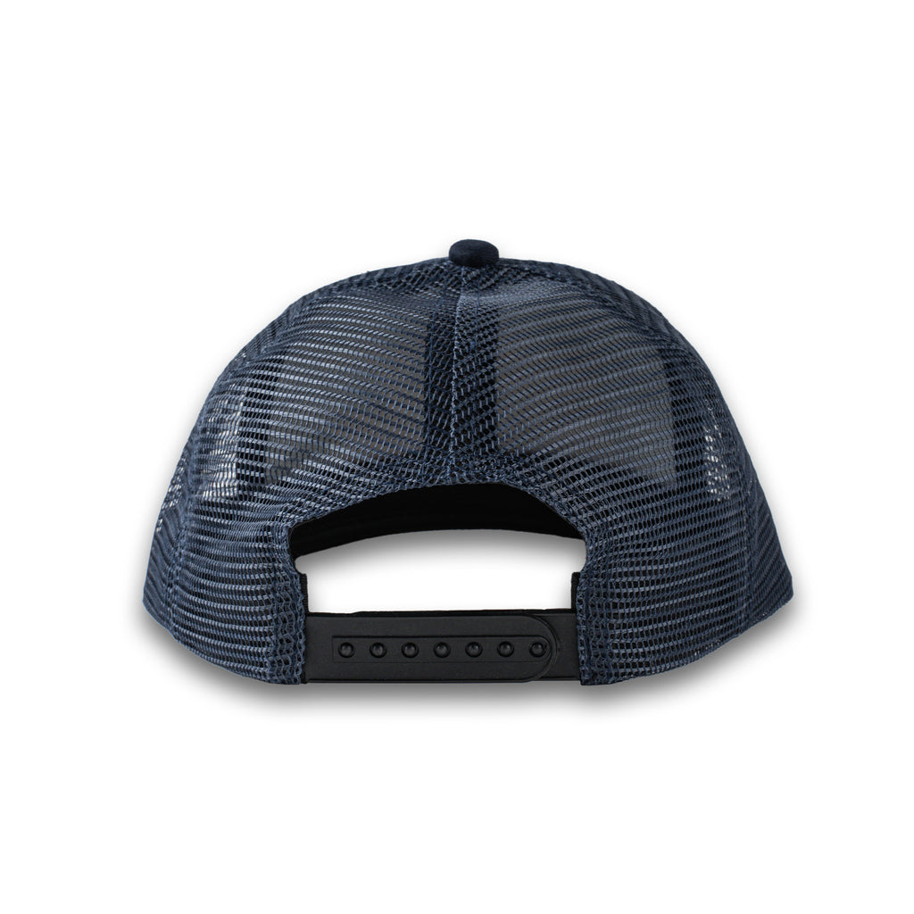 DAILY GRIND MAIN TRUCKER CAP NAVY BLUE