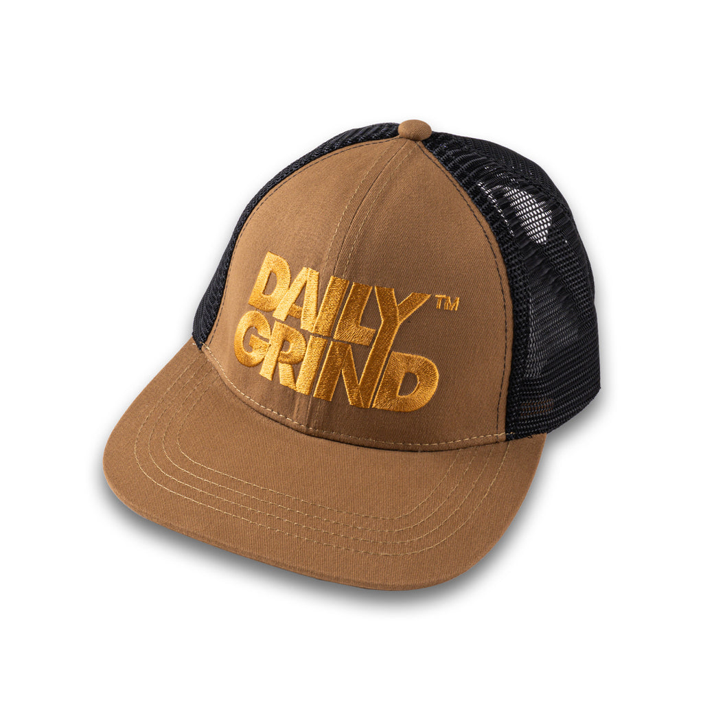 DAILY GRIND MAIN TRUCKER CAP KHAKI