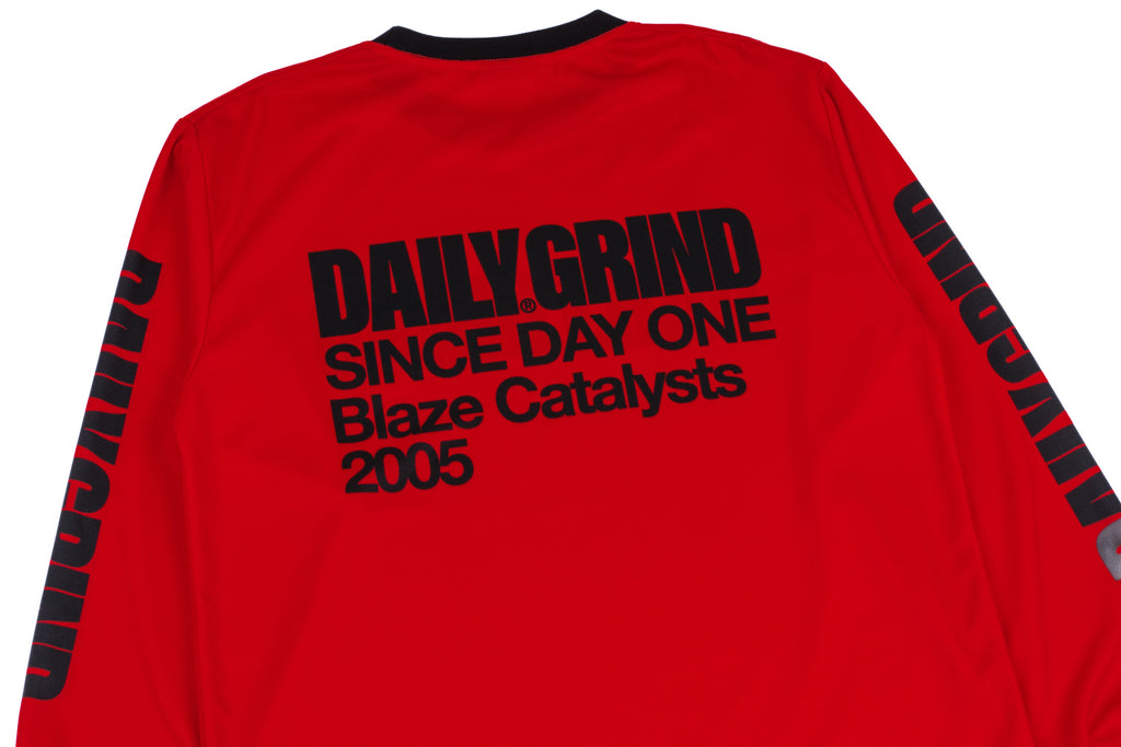 DAILY GRIND BLAZE EXTENDED JERSEY LONGSLEEVES RED