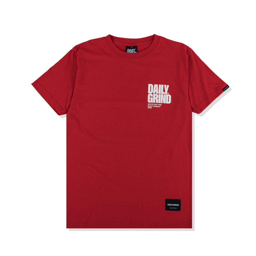 DAILY GRIND BLAZE TSHIRT RED