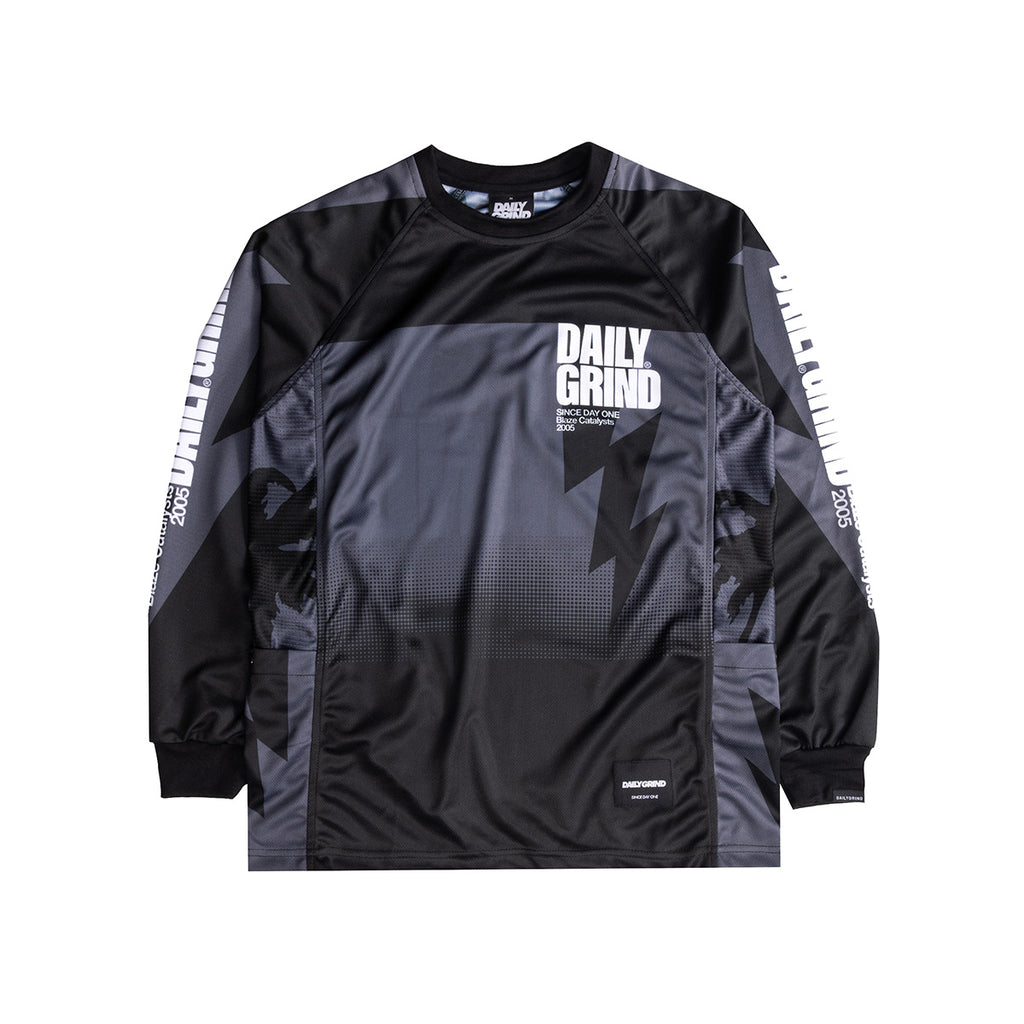 DAILY GRIND BLAZE RIDING JERSEY WITH SIDE SWIFT POCKET BLACK