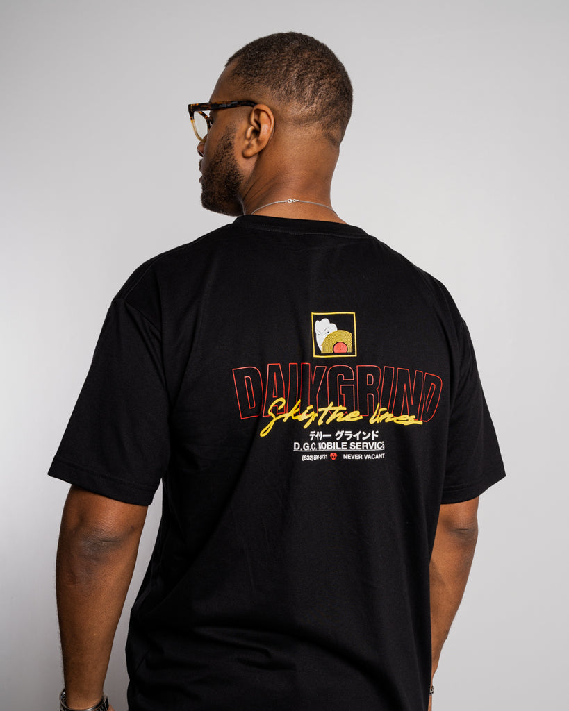 DAILY GRIND DGC MOBILE TSHIRT BLACK