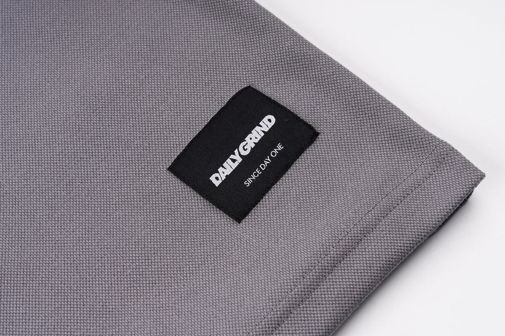 DAILY GRIND DIAMOND POLO SHIRT GRAY/BLACK