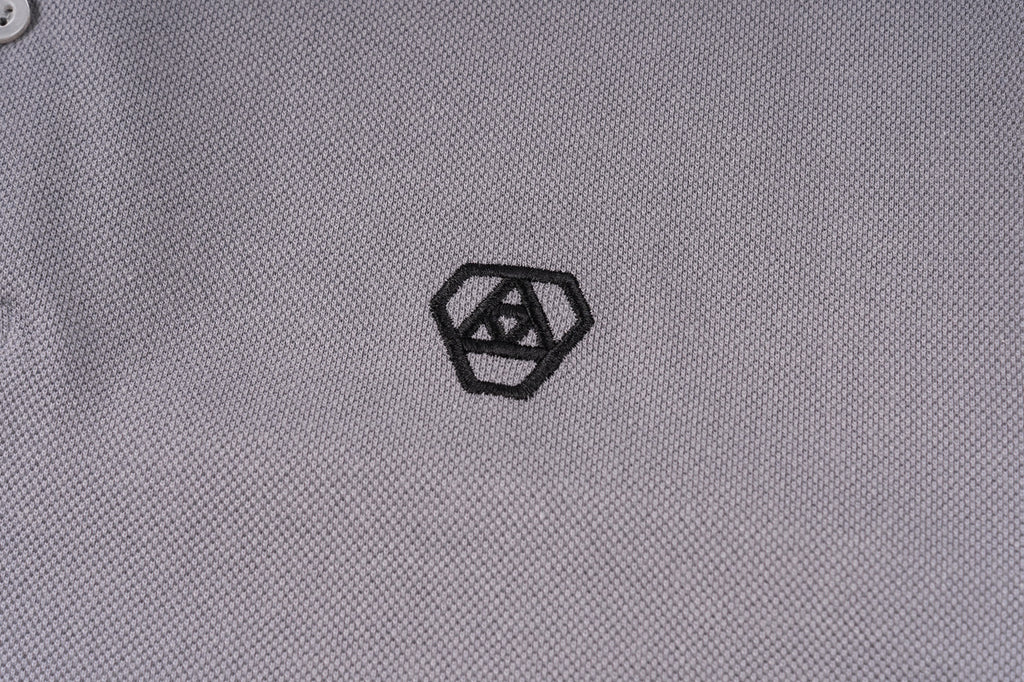 DAILY GRIND DIAMOND POLO SHIRT GRAY/BLACK