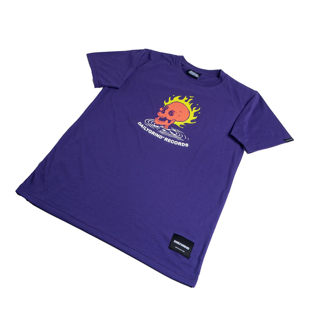 DAILY GRIND FLARING TSHIRT PURPLE