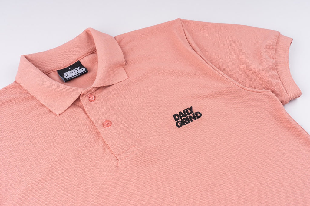 DAILY GRIND MAIN POLO SHIRT SALMON/BLACK