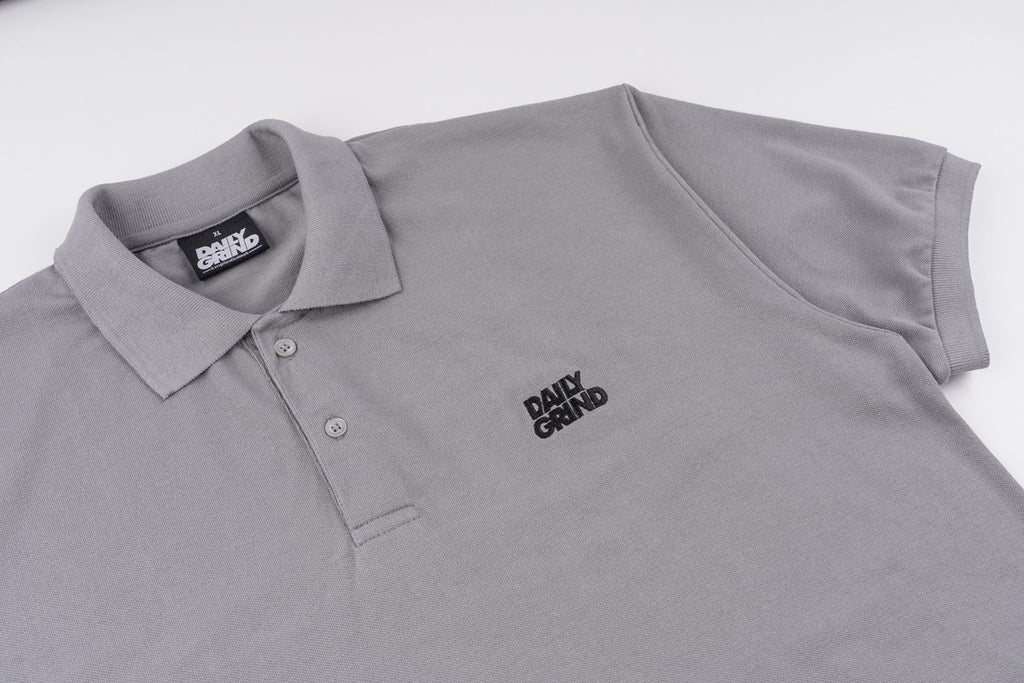 DAILY GRIND MAIN POLO SHIRT GRAY/BLACK