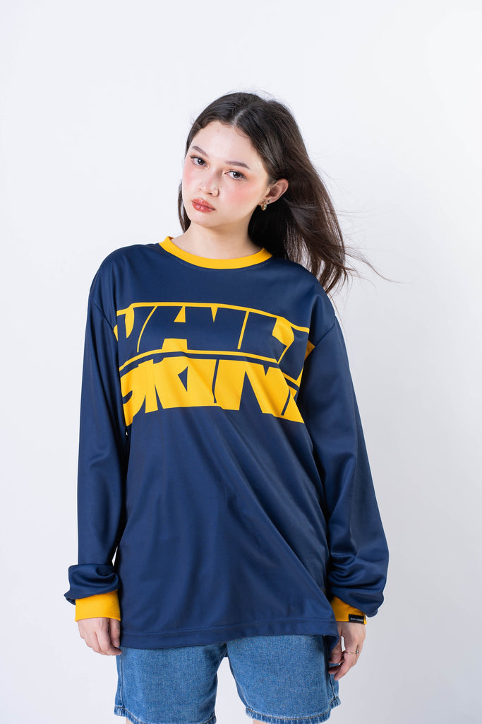 DAILY GRIND DIVIDE JERSEY LONGSLEEVES NAVY BLUE