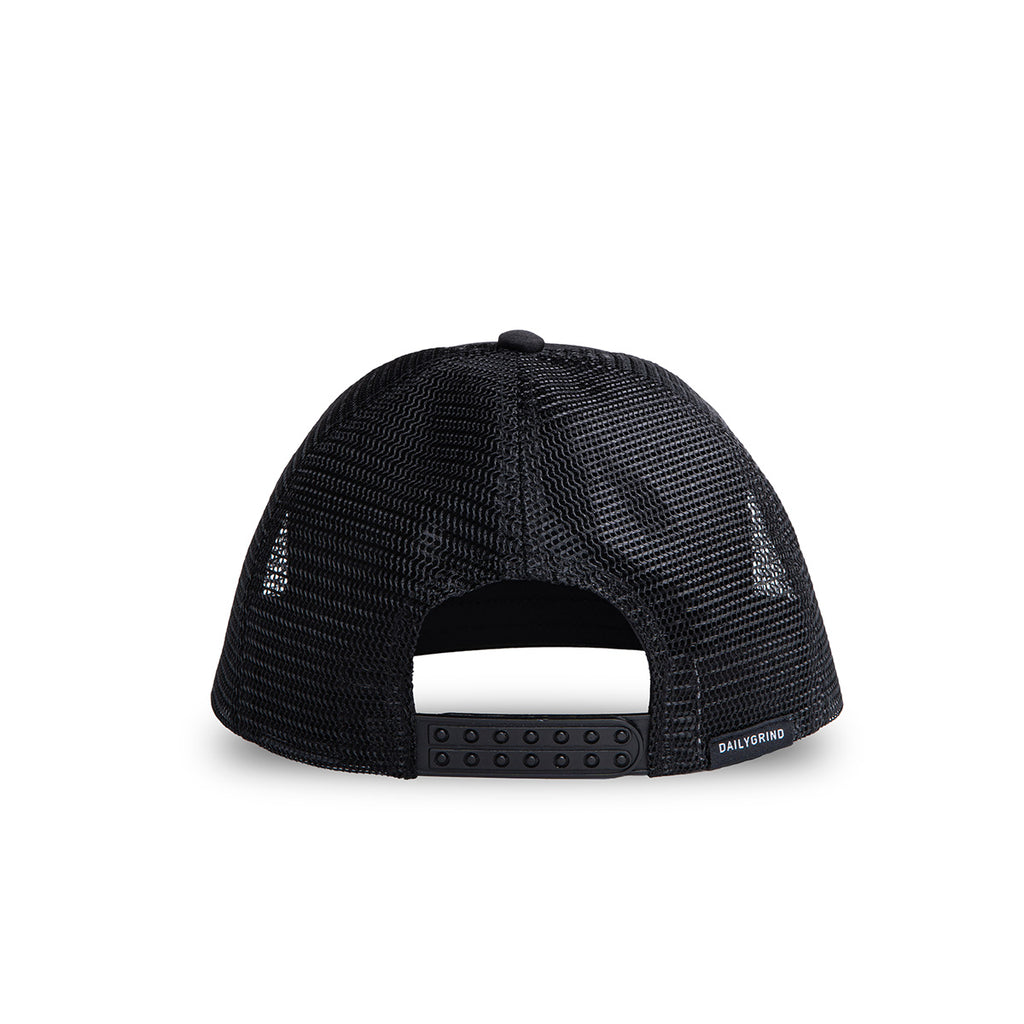 DAILY GRIND STEALTH TRUCKER CAP BLACK