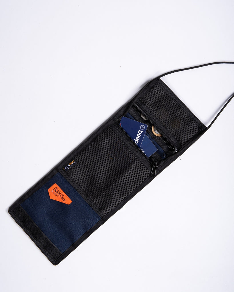 DAILY GRIND ENTIRE SLING WALLET NAVY BLUE