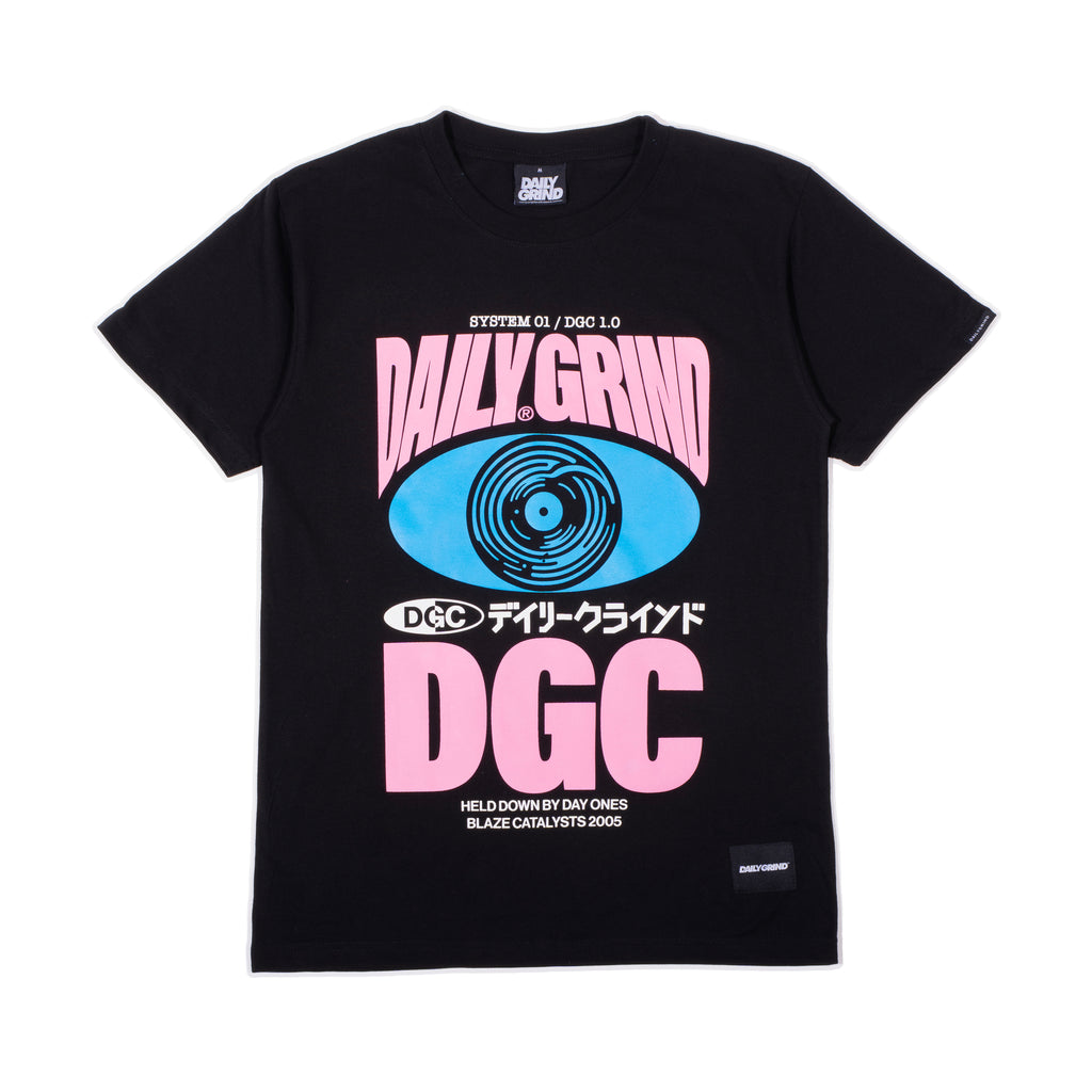 DAILY GRIND EYE SPIN TSHIRT BLACK
