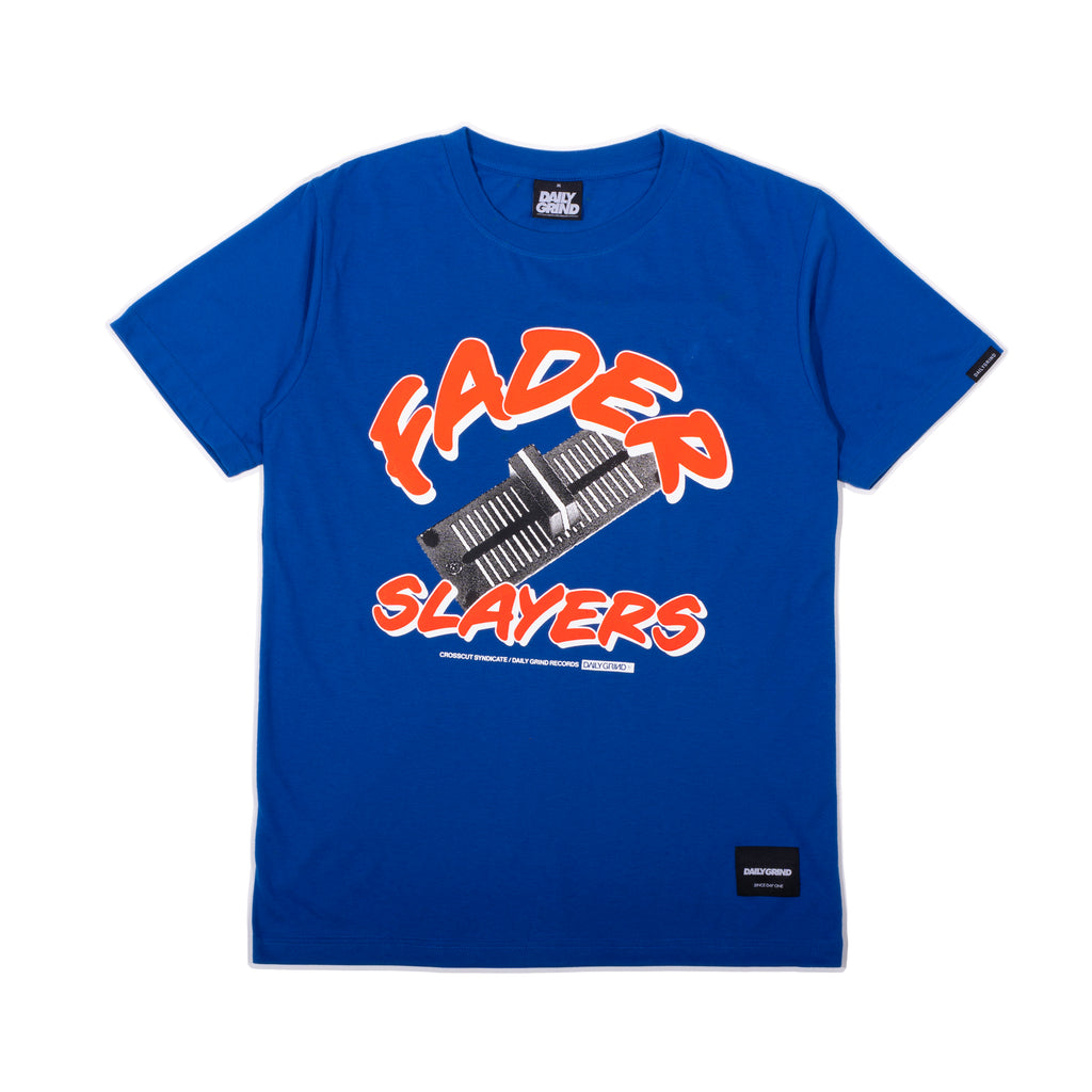 DAILY GRIND FADER SLAYERS TSHIRT ROYAL BLUE