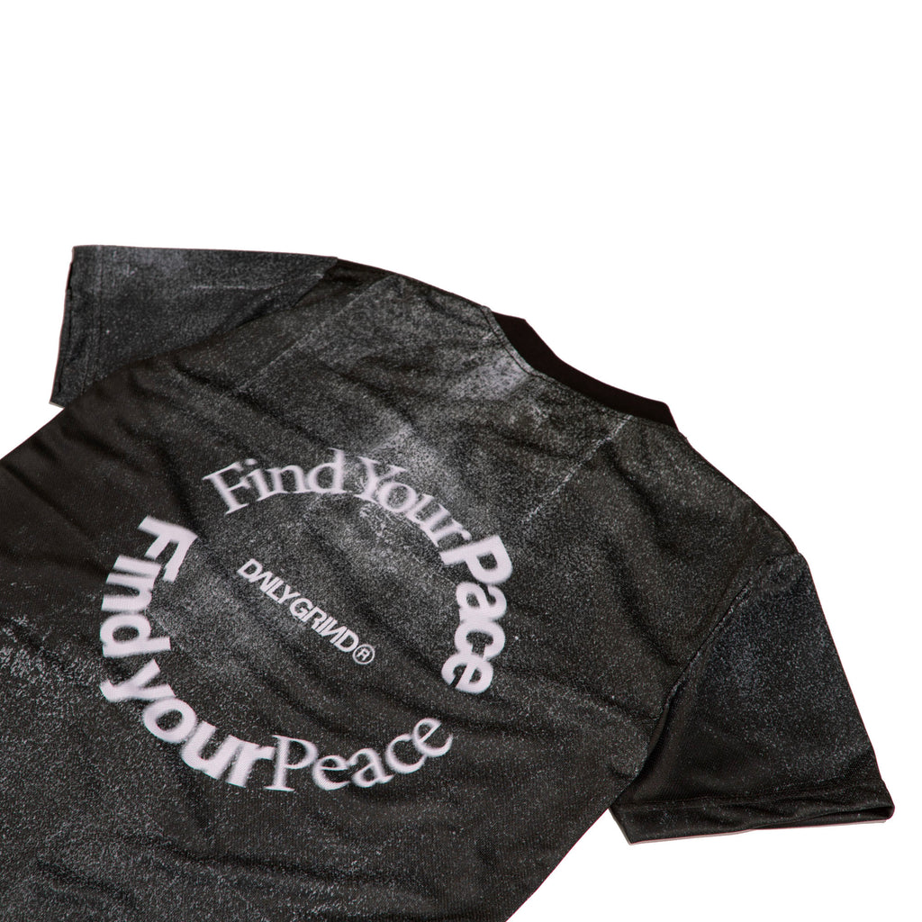 DAILY GRIND FIND YOUR PACE FOSSIL JERSEY SHORTSLEEVE BLACK