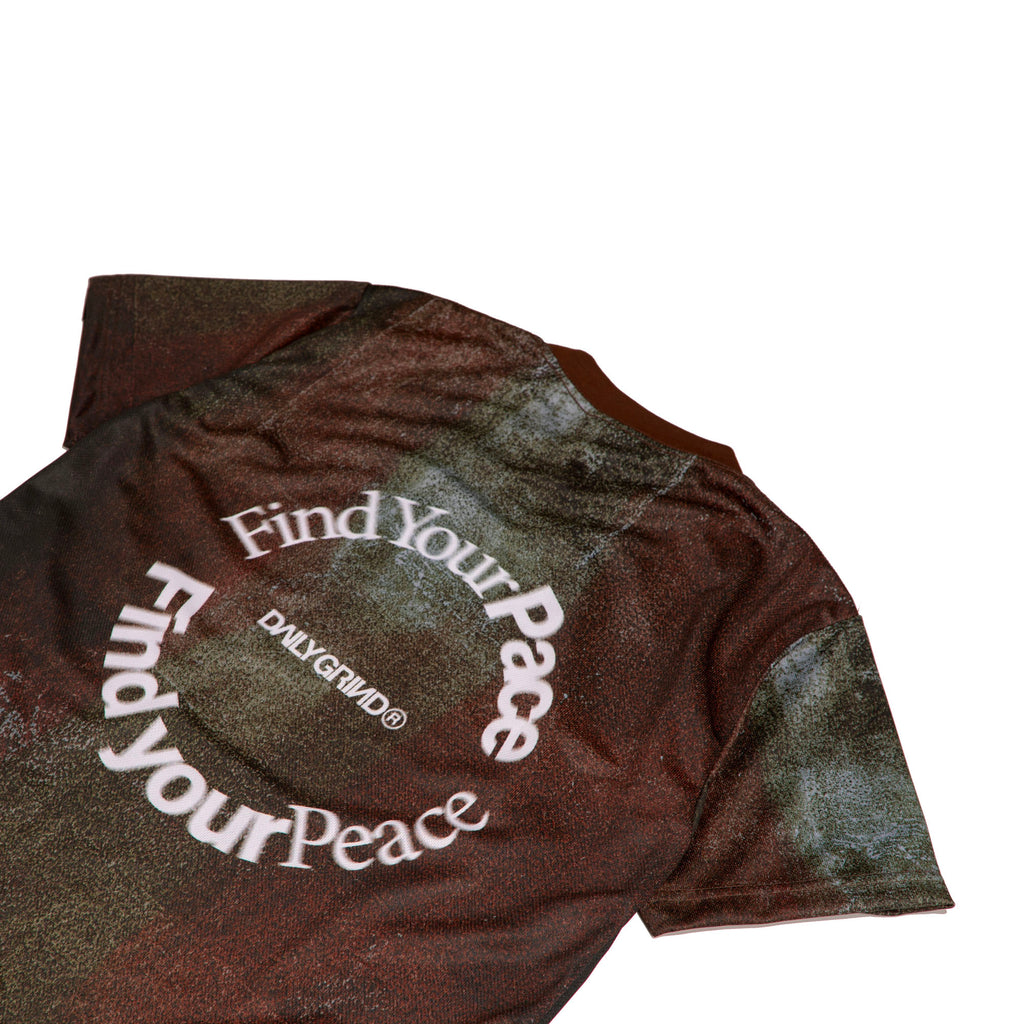 DAILY GRIND FIND YOUR PACE DECAY JERSEY SHORTSLEEVE BROWN