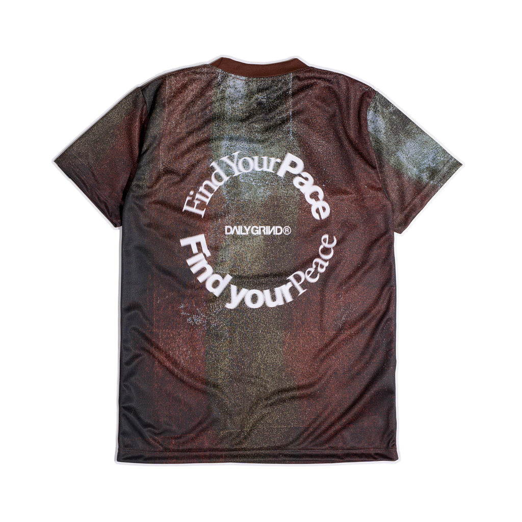 DAILY GRIND FIND YOUR PACE DECAY JERSEY SHORTSLEEVE BROWN