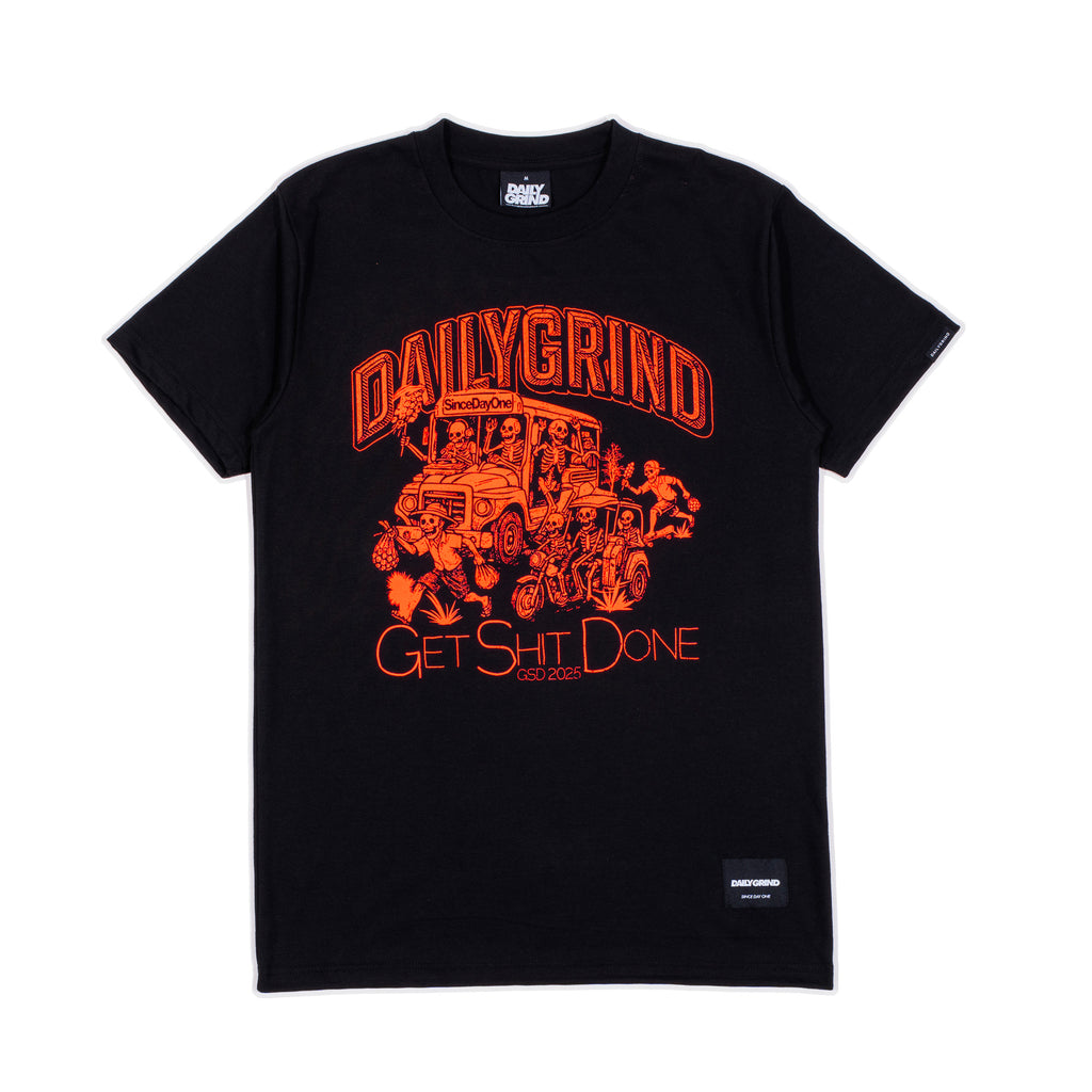 DAILY GRIND GRAVE SHIFT TSHIRT BLACK
