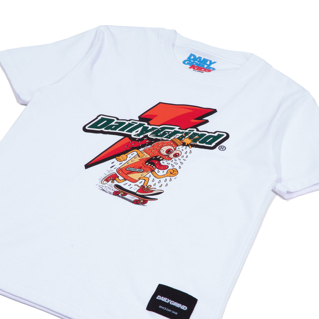 DAILY GRIND KIDS GRINDIE TSHIRT FOR KIDS WHITE