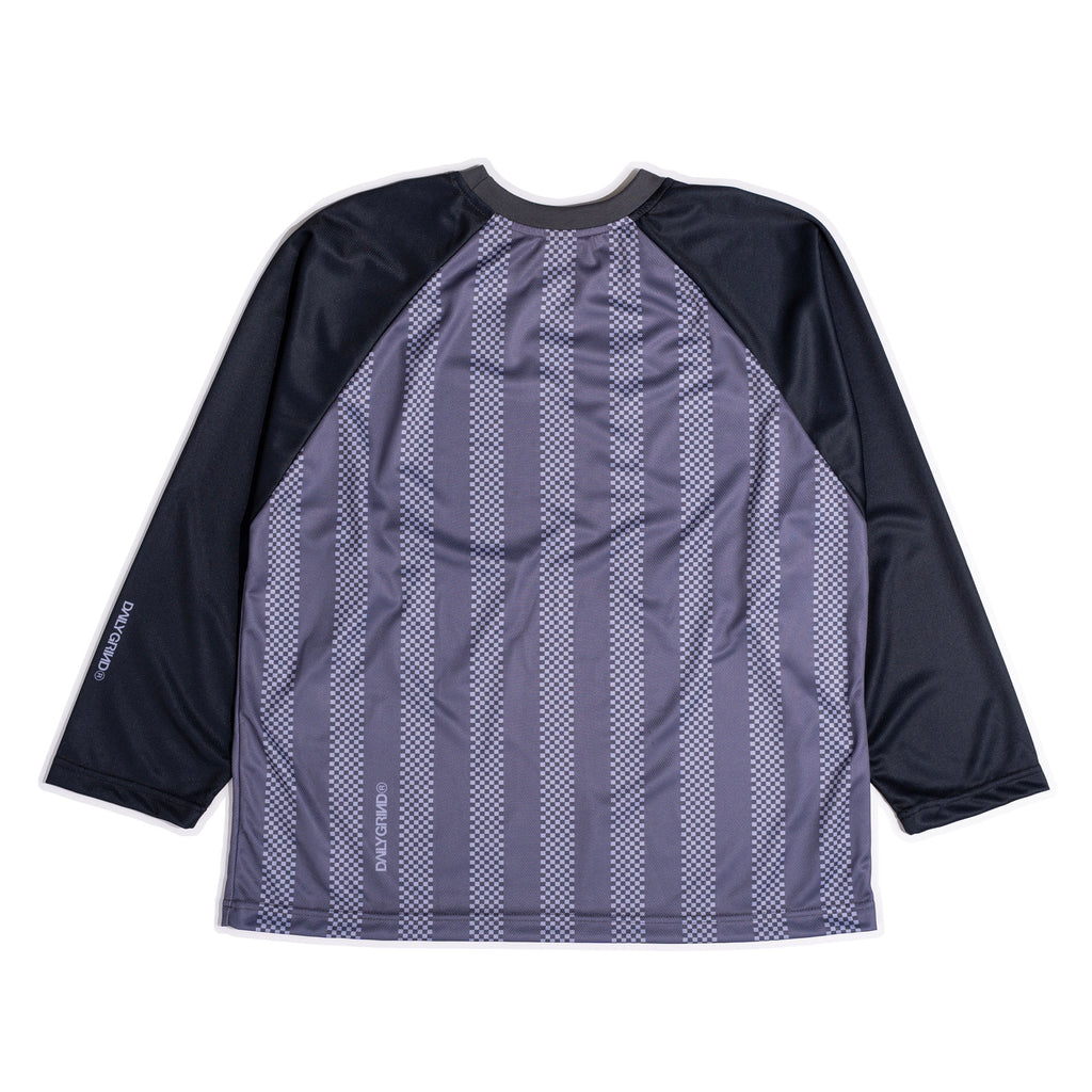 DAILY GRIND LINEAR CODE JERSEY LONGSLEEVE GRAY