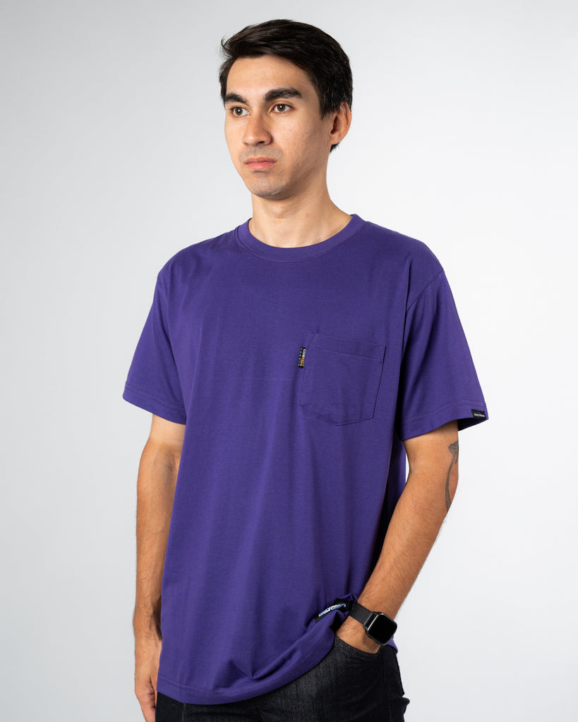 DAILY GRIND POCKET TEE 2 PURPLE