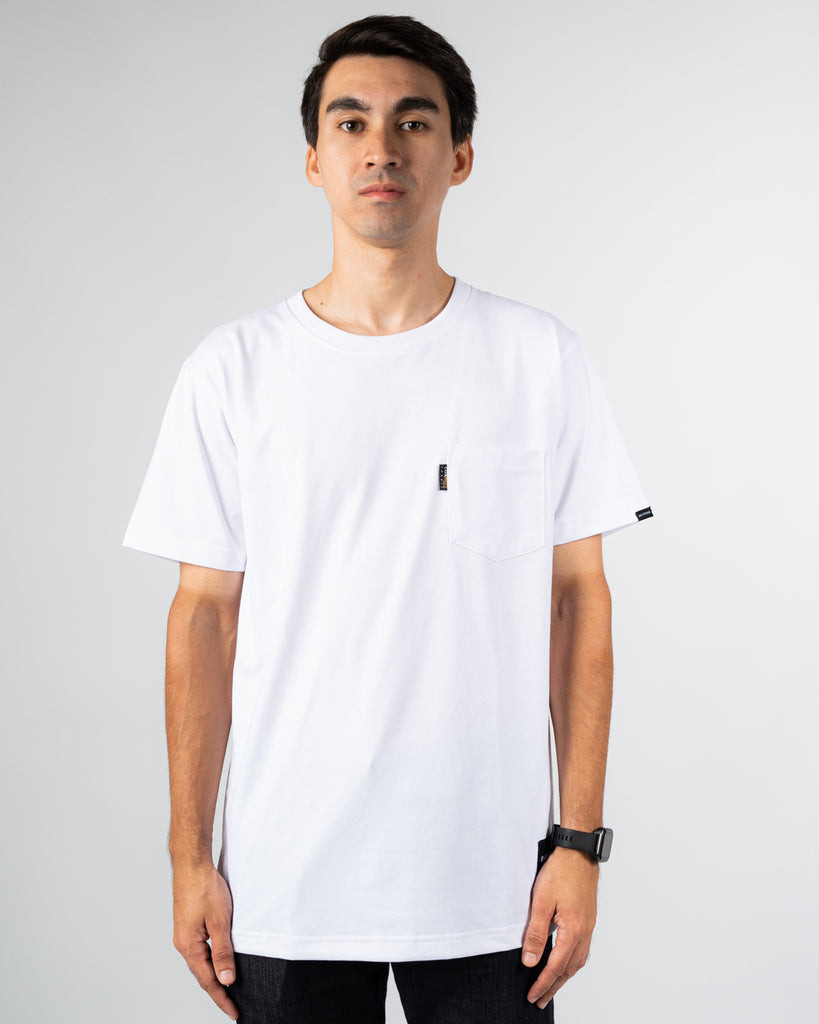 DAILY GRIND POCKET TEE 2 WHITE