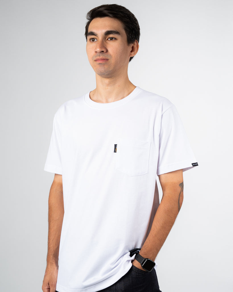 DAILY GRIND POCKET TEE 2 WHITE