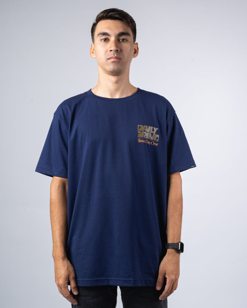 DAILY GRIND SHEAR TSHIRT NAVY BLUE