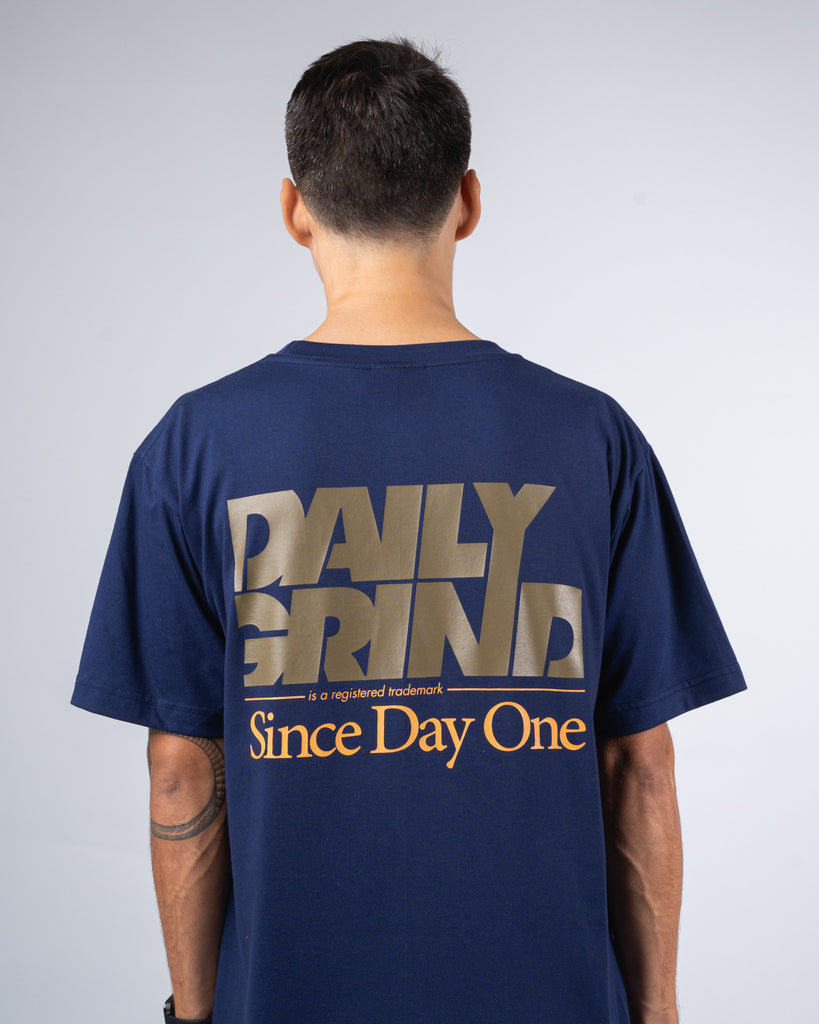 DAILY GRIND SHEAR TSHIRT NAVY BLUE