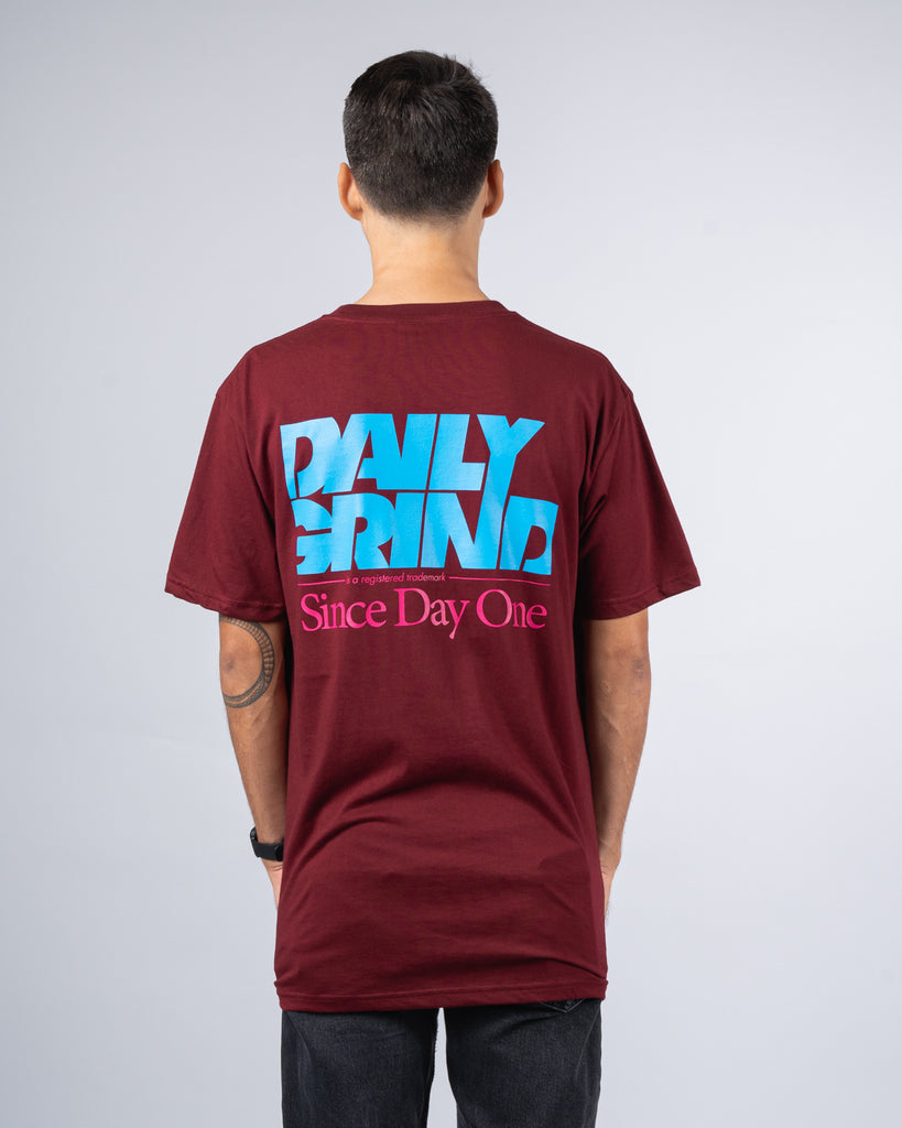 DAILY GRIND SHEAR TSHIRT MAROON