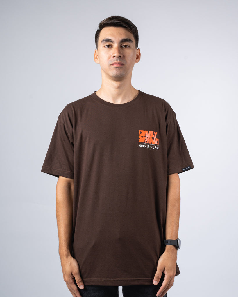 DAILY GRIND SHEAR TSHIRT BROWN