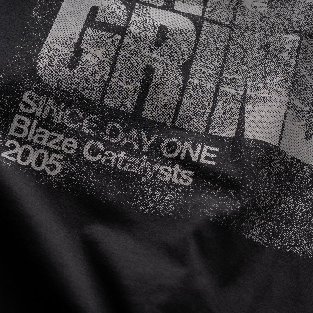 DAILY GRIND GLITCH WASHED TSHIRT GRAY
