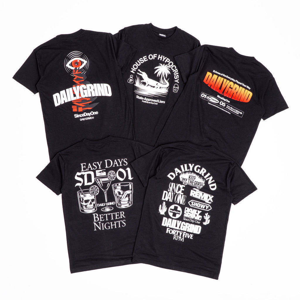 DAILY GRIND MONO NO TO TSHIRT BLACK