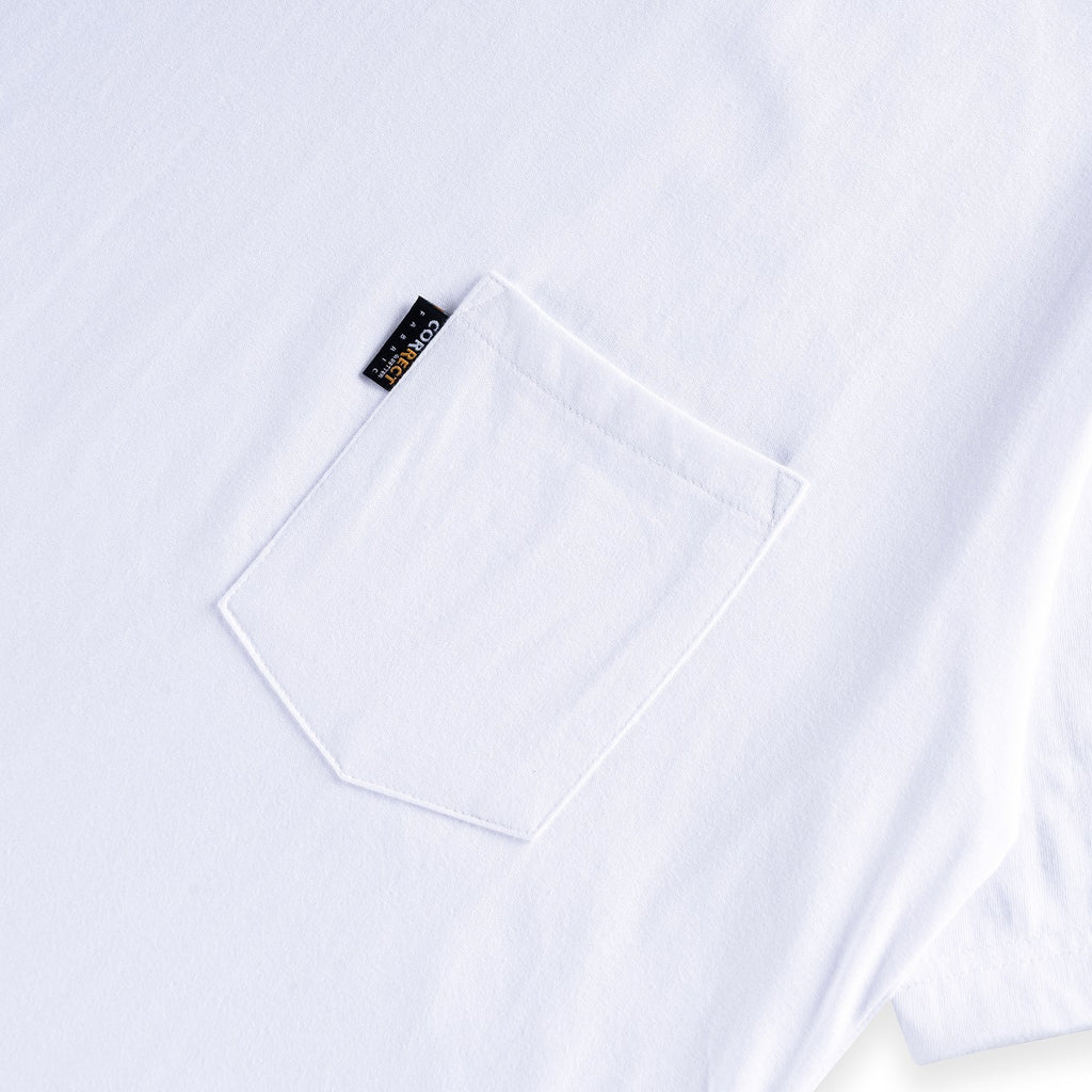 DAILY GRIND POCKET TEE 2 WHITE