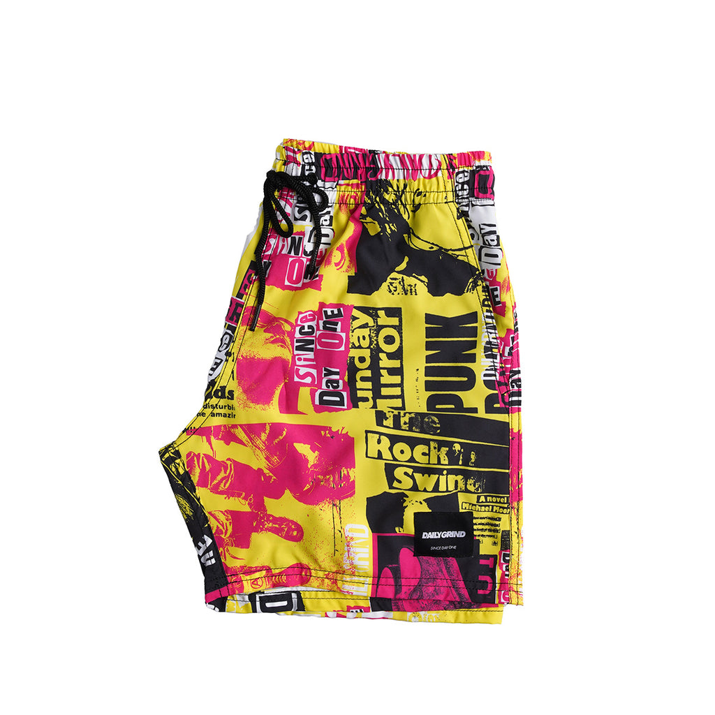 DAILY GRIND PRETTY VACANT SHORTS YELLOW