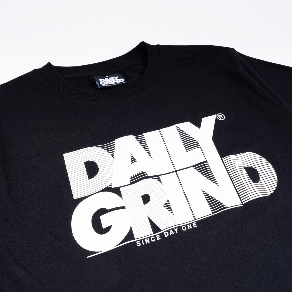 DAILY GRIND REDACTED TSHIRT BLACK