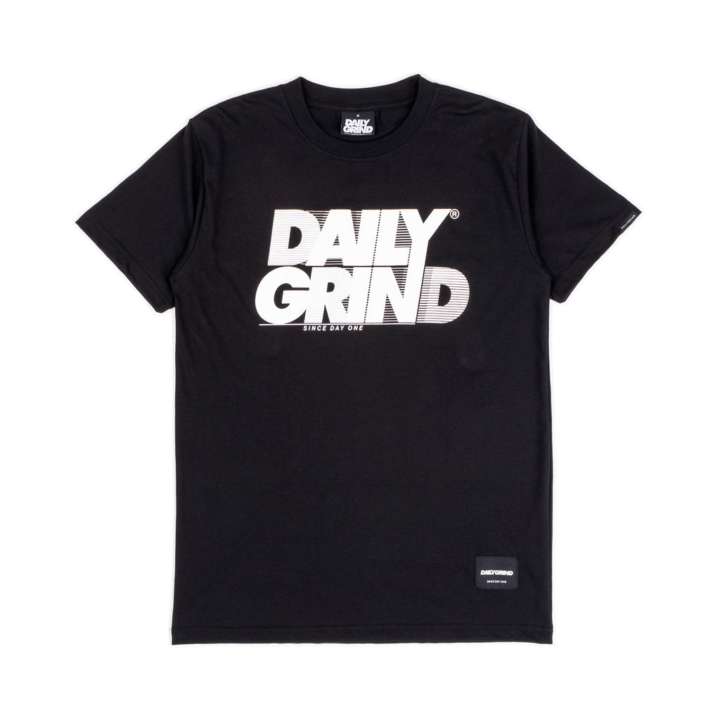 DAILY GRIND REDACTED TSHIRT BLACK