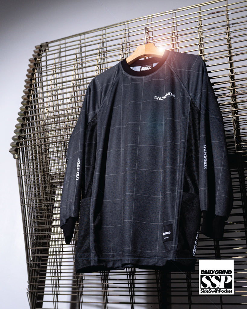 DAILY GRIND GRIDSCAPE JERSEY LONGSLEEVES BLACK