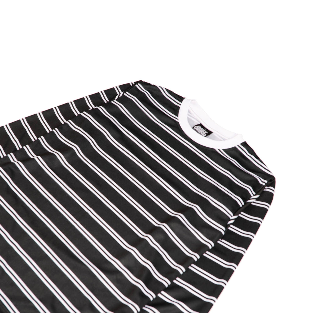 DAILY GRIND STRIPE ESTATE JERSEY LONGSLEEVE BLACK/WHITE