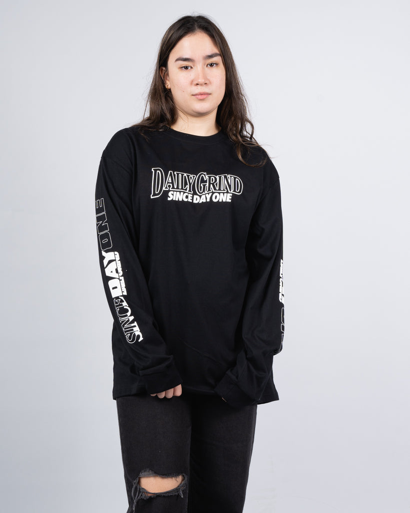 DAILY GRIND INVERT LONGSLEEVES BLACK