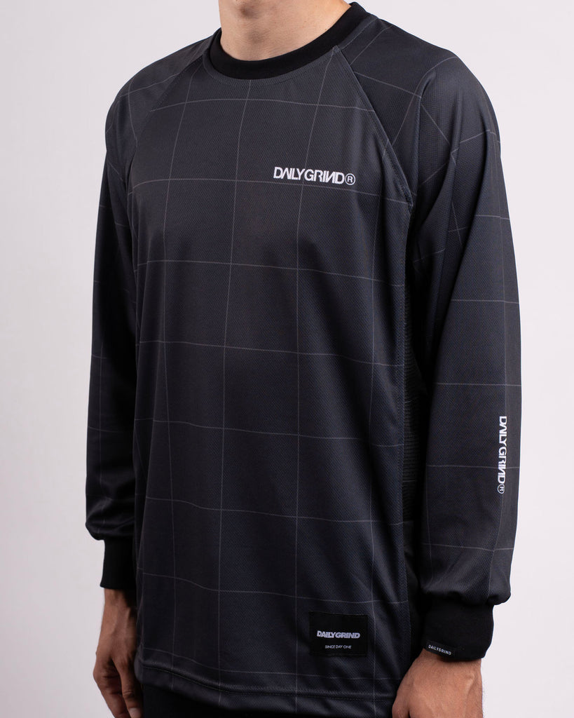 DAILY GRIND GRIDSCAPE JERSEY LONGSLEEVES BLACK