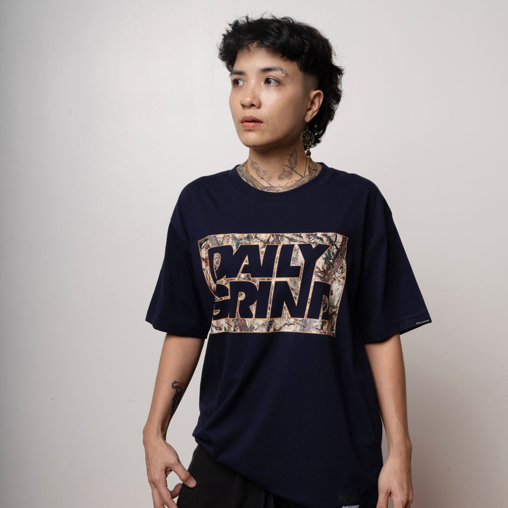 DAILY GRIND SHEAR CASE BRANCH OUT TSHIRT NAVY BLUE