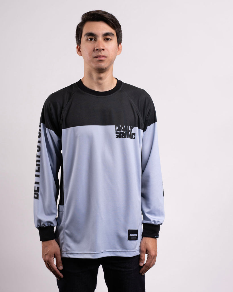 DAILY GRIND BETTER FUTURE JERSEY LONGSLEEVES GRAY