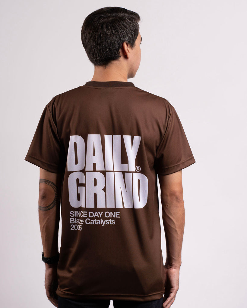 DAILY GRIND BLAZE JERSEY BROWN