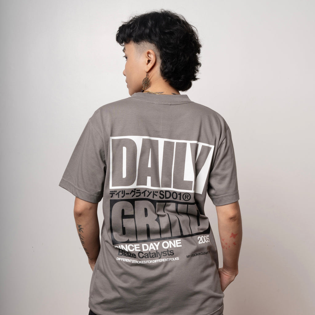 DAILY GRIND BLAZE LAYER TSHIRT GRAY