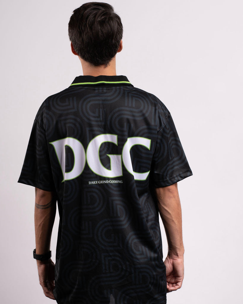 DAILY GRIND DOPE JERSEY POLO BLACK