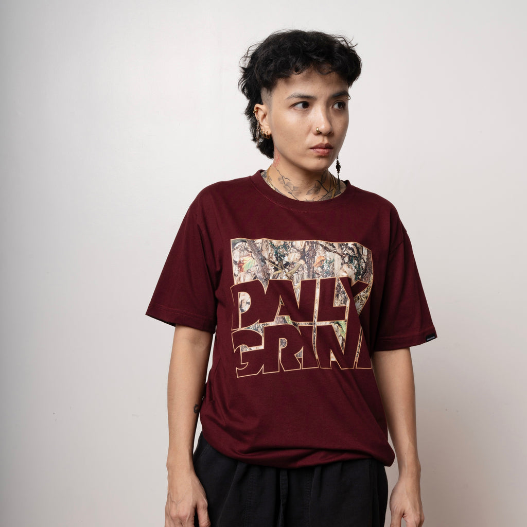 DAILY GRIND SHEAR BRANCH OUT TSHIRT MAROON