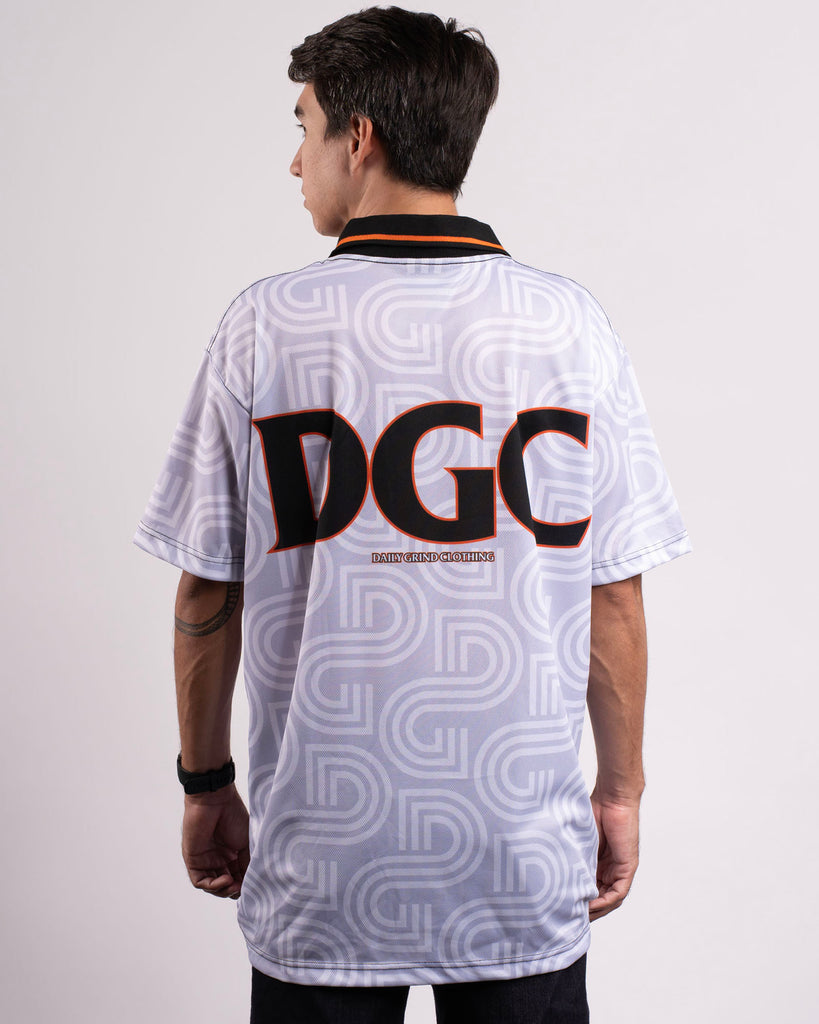 DAILY GRIND DOPE JERSEY POLO WHITE