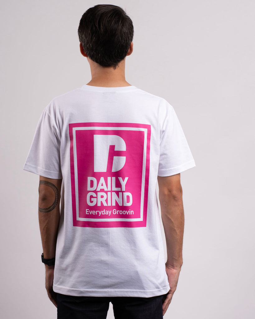 DAILY GRIND GROOVIN TSHIRT WHITE