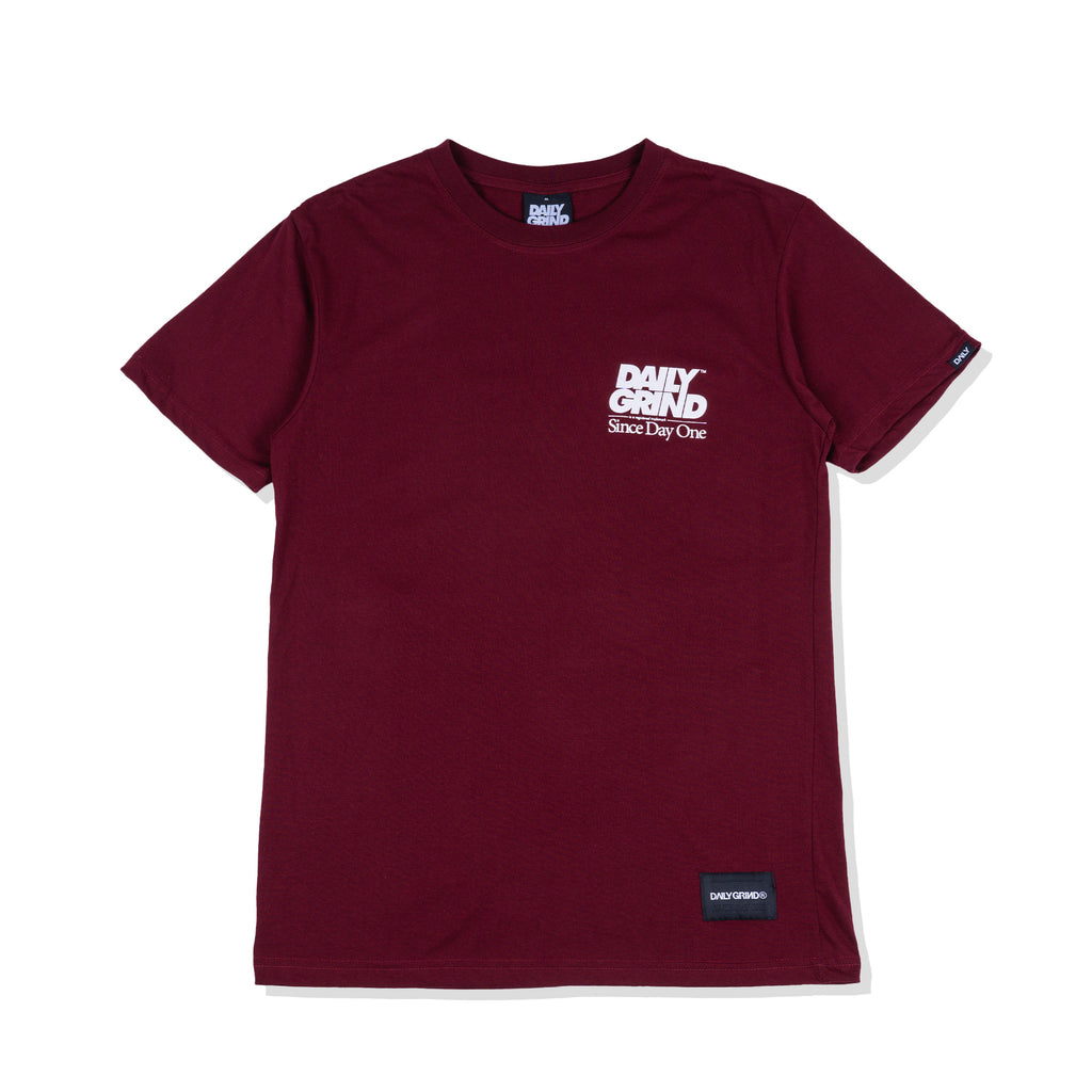 DAILY GRIND CENTRAL TSHIRT MAROON